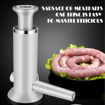 2-в-1 клизма машина за кюфтета Ръчна машина за пълнене на колбаси Кухненски робот от неръждаема стомана Инструмент за домашни колбаси