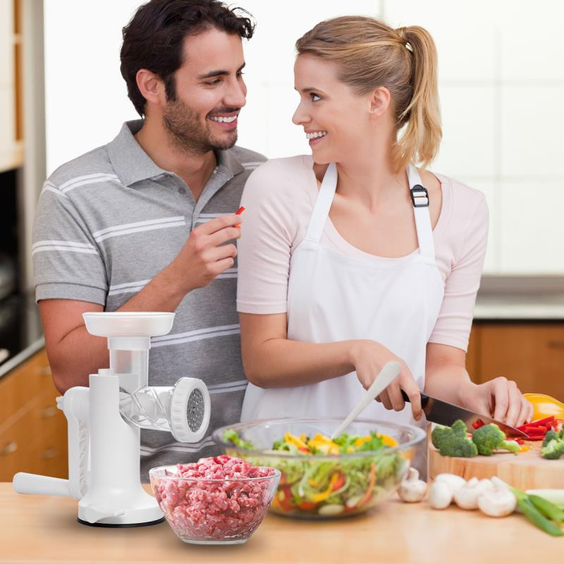 LHS Új modell Kézi Húsdaráló Marhahús Kolbász Készítő Kézi Működtetésű Konyhai robotgépek Tésztadaráló Konyhai Kiegészítők Kütyük