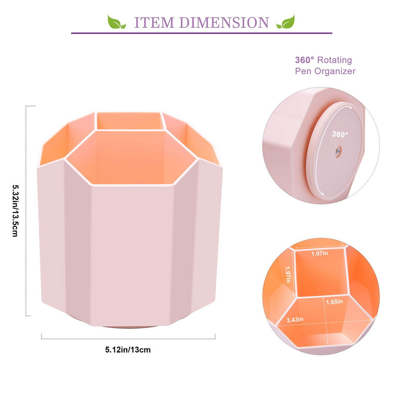 Rotate 360 ​​​​degrees Desk Organizers Storage Organizer Ecoco Home Office Držač za olovke Stalak za olovke Pribor za čišćenje Pribor