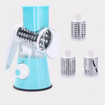 Ръчна резачка за зеленчуци Слайсер Кухненска ролка Джаджи Инструмент Кръгла резачка за зеленчуци Рендета за картофи Морков Шредер за сирене