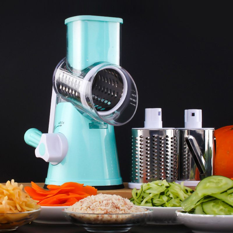 Ръчна резачка за зеленчуци Слайсер Кухненска ролка Джаджи Инструмент Кръгла резачка за зеленчуци Рендета за картофи Морков Шредер за сирене