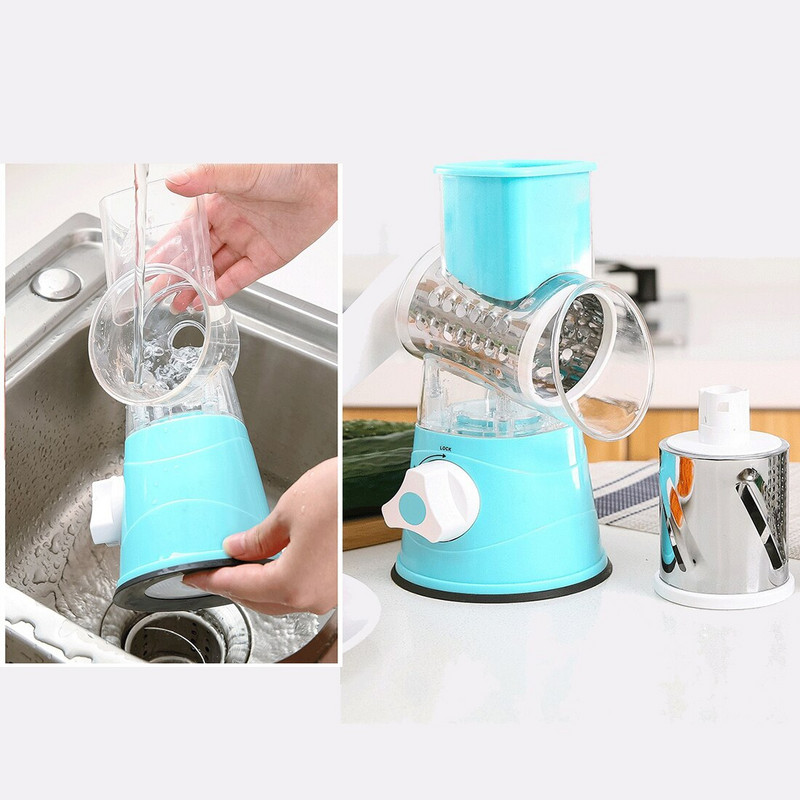 Storcator manual multifunctional din otel inoxidabil pentru legume Storcator de legume de uz casnic Masini de bucatarie pentru cartofi ceapa Gadgets de bucatarie