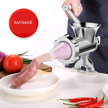 Ръчна мелница за говеждо месо Месомелачка Ръчен кухненски робот Машина за производство на колбаси Инструменти за смилане на подправки Кухненски джаджи 2020
