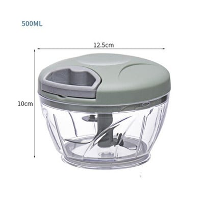 500/900ml Česnakų smulkintuvas Rankinis česnako presas Maisto daržovės Pjaustyklės Mėsmalės Virtuvės prietaisai Rankinis smulkintuvas česnako trintuvas