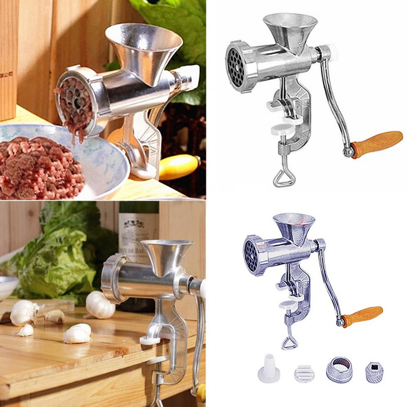 Konyhai Húsdaráló Kézi Kézi Multifunkcionális Kolbászdaráló bilincs alumínium ötvözet darál hús csípős paprika retek kolbászkészítő