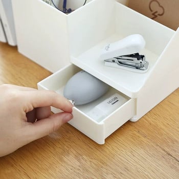 2021 ABS Desk Organizer Γραφείο Θήκη αποθήκευσης Επιτραπέζιο στυλό μολύβι Sundries Badge Box Γραφική ύλη Σχολικά προμήθειες