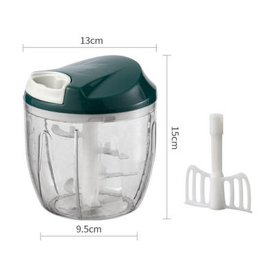 900ML 2021, stil nou, multifuncțional, cu design de mare viteză, tocător de legume, fructe, tocator manual de tocat carne, tocator de carne