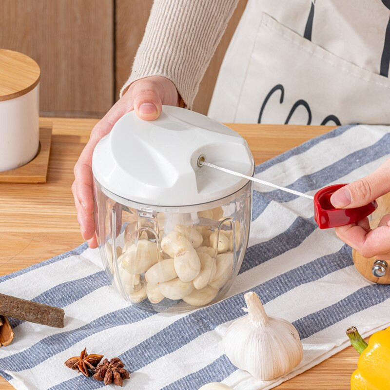 900ML 2021, stil nou, multifuncțional, cu design de mare viteză, tocător de legume, fructe, tocator manual de tocat carne, tocator de carne