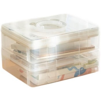 SDLP Creative Desktop Stationery Storage Box Επιτραπέζια θήκη για στυλό Organizer Μεγάλο μέγεθος Χαριτωμένο σκουλαρίκι Κουτί αποθήκευσης κοσμημάτων με λαβή