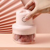 Mașină de tocat usturoi electric din oțel inoxidabil cu încărcare USB Tocător de usturoi Mini mașină de tocat carne electrică portabilă reîncărcabilă fierbinte