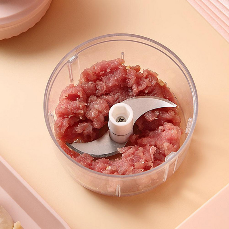 Mașină de tocat usturoi electric din oțel inoxidabil cu încărcare USB Tocător de usturoi Mini mașină de tocat carne electrică portabilă reîncărcabilă fierbinte