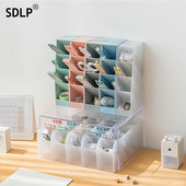 SDLP többrétegű toll-íróasztal-rendezők irodai otthoni tanulói helyhez kötött tárolóállvány, ferde behelyezhető tároló tolltartó