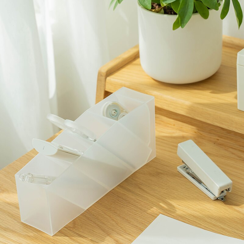 SDLP többrétegű toll-íróasztal-rendezők irodai otthoni tanulói helyhez kötött tárolóállvány, ferde behelyezhető tároló tolltartó