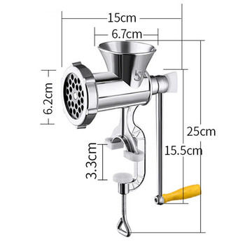 Χειροκίνητη μηχανή κοπής κρεατομηχανής Λουκάνικο νουντλ Πιάτα Χειροκίνητα Gadgets Κιμάς Μηχανή για κιμά Στροφή Εργαλεία μαγειρικής κουζίνας σπιτιού Εγχειρίδιο Mea