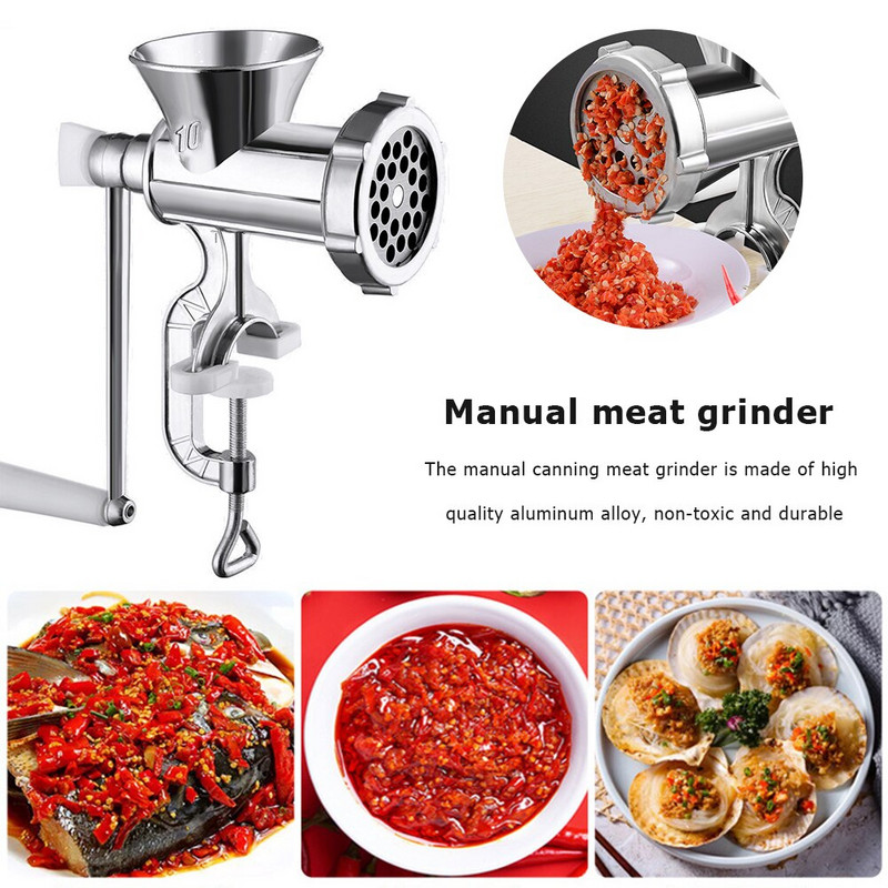 Mașină de tocat carne manuală, cârnați, preparate cu tăiței, accesorii portabile pentru preparare, mașină de tocat paste, manivelă, bucătărie de casă, unelte de gătit