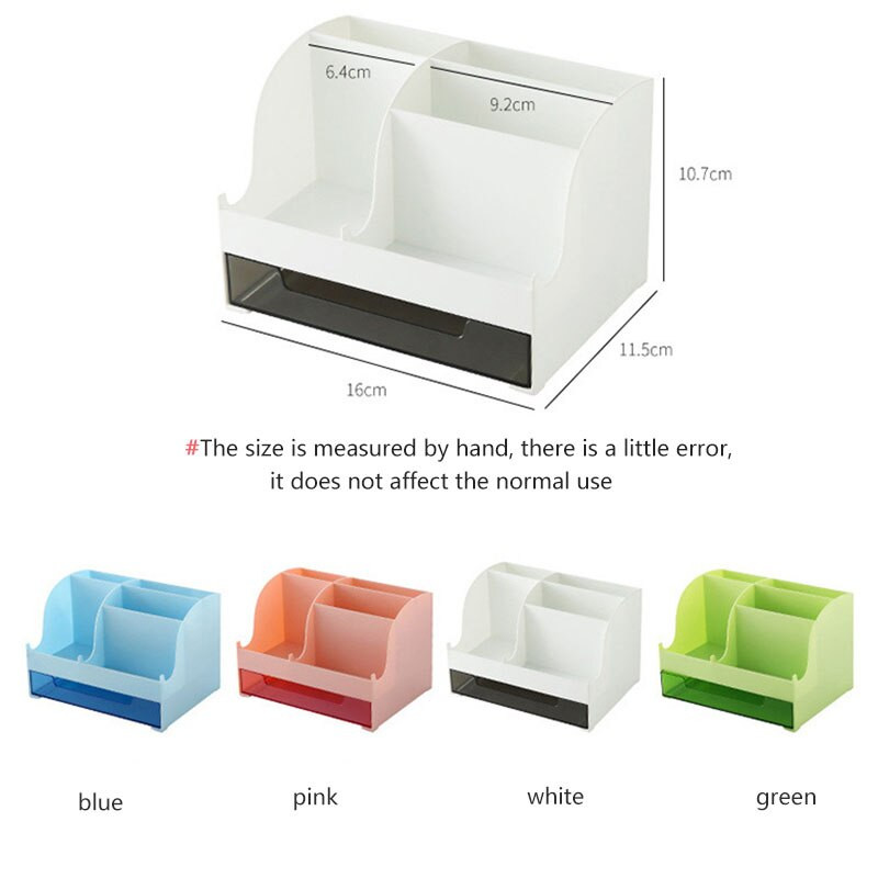 Biuro staliniai kompiuteriai ABS laikymo dėžutės Stalčius Kūrybinės suknelės makiažo laikikliai Kosmetikos laikikliai Studentų raštinės reikmenų rašiklio laikiklis 2 viename