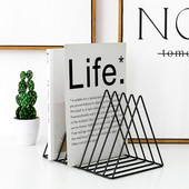 Fém könyvtároló állványok Nordic Heart House formájú könyvtartó Nem összecsukható polc Magazin irattartó irattartó Irodaszervező