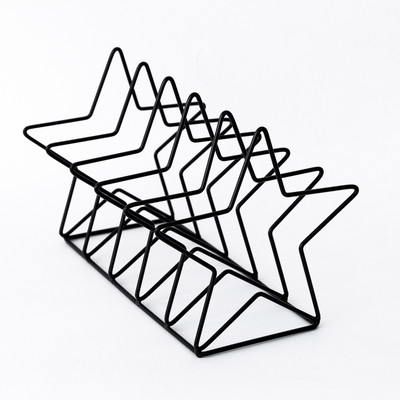 Fém könyvtároló állványok Nordic Heart House formájú könyvtartó Nem összecsukható polc Magazin irattartó irattartó Irodaszervező