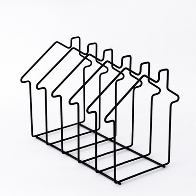 Fém könyvtároló állványok Nordic Heart House formájú könyvtartó Nem összecsukható polc Magazin irattartó irattartó Irodaszervező