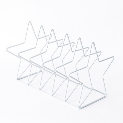 Fém könyvtároló állványok Nordic Heart House formájú könyvtartó Nem összecsukható polc Magazin irattartó irattartó Irodaszervező