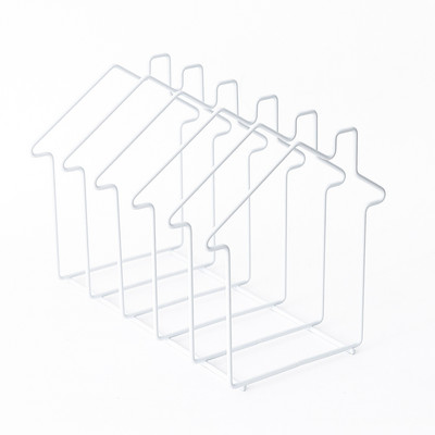 Fém könyvtároló állványok Nordic Heart House formájú könyvtartó Nem összecsukható polc Magazin irattartó irattartó Irodaszervező