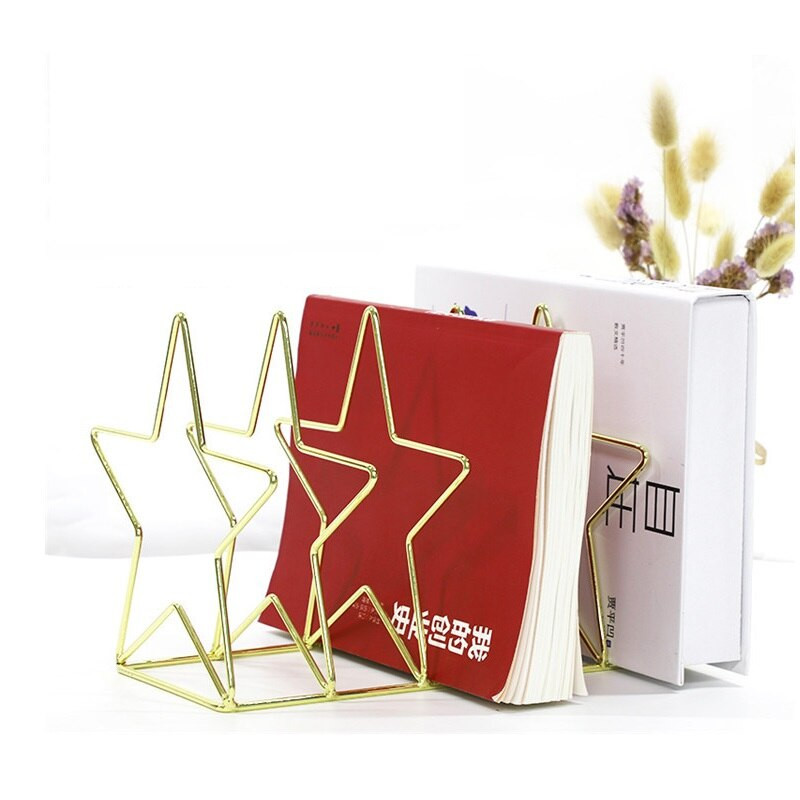 Fém könyvtároló állványok Nordic Heart House formájú könyvtartó Nem összecsukható polc Magazin irattartó irattartó Irodaszervező