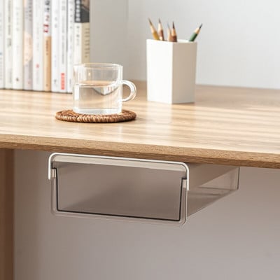 2 stiliaus kosmetikos papuošalų dėžutė po rašomuoju stalu. Maža nematoma stalčiaus dėžutė, skirta raštinės reikmenims