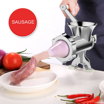 Εγχειρίδιο εργαλείων κουζίνας Μηχανή κοπής κρεατομηχανής χειροποίητη μοσχαρίσια ζυμαρικά με ζυμαρικά με ζυμαρικά λουκάνικα Gadgets Μηχανή λείανσης αλουμινίου