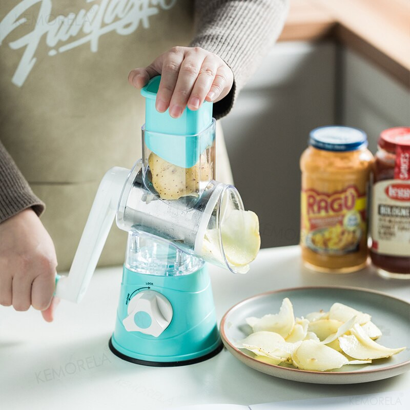 Daugiafunkcis rankinis smulkintuvas bulvių sūrio apskritas smulkintuvas daugiafunkcis mėsmalė virtuvės reikmenys įrankiai romanas.