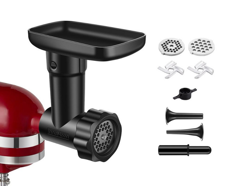 COOLCOOK kiváló minőségű élelmiszer-húsdaráló tartozék KitchenAid állványkeverőhöz – 2 db kolbásztöltő cső.