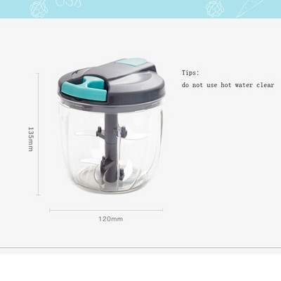 500/900ML stil nou, multifuncțional, cu design de mare viteză, tocator de legume, fructe, tocator manual de tocat carne, tocator de usturoi