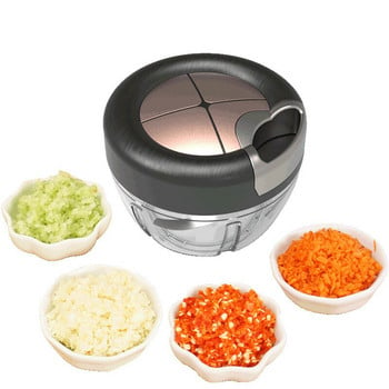 Εγχειρίδιο 3 Knife Multi-functional Vegetable Chopper Meat Grinder Garlic Blender Kitchen Tool Kitchen