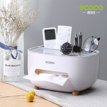 ECOCO Συρταριέρα Tissue Box Οικιακό Σαλόνι Αποθήκης Τραπεζαρίας Δημιουργικό Τραπέζι Χαρτικά Τηλεχειριστήριο Καθαρισμός Βοηθός Νέο