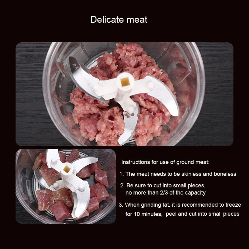 Kézi aprító Háztartási Zöldség aprító Multifunkciós Konyhai Daráló Hordozható Kézi Húsdaráló