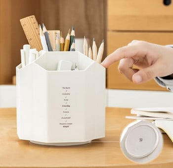 Περιστροφή 360 μοιρών Desk Organizers Storage Organizer Ecoco Βάση βάσης για στυλό γραφείου σπιτιού για στυλό Καθαρισμός προμήθειες χαρτικά