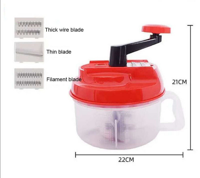 Konyhai kézi konyhai robotgép Turmixgép Tojásturmix Húsdaráló Zöldség aprító Rozsdamentes acél pengéjű vágó