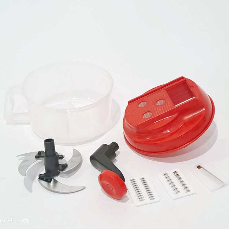 Konyhai kézi konyhai robotgép Turmixgép Tojásturmix Húsdaráló Zöldség aprító Rozsdamentes acél pengéjű vágó