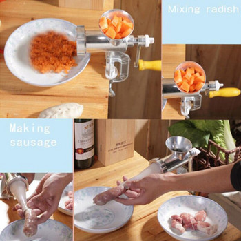 Χειροκίνητη μηχανή κοπής κρέατος και λουκάνικων πιάτα μαγειρικής χειρός Gadget Κιμάς Μακαριέρα Μαυροβόλα Αξεσουάρ κουζίνας σπιτιού Εργαλείο μαγειρέματος