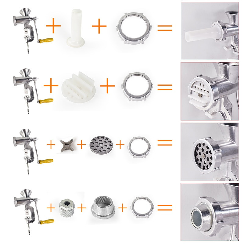 Mașină de tocat carne și cârnați cu tăiței Mâncăruri pentru preparare manuală Tocător de paste Mașină pentru casă Accesorii pentru bucătărie Instrument de gătit