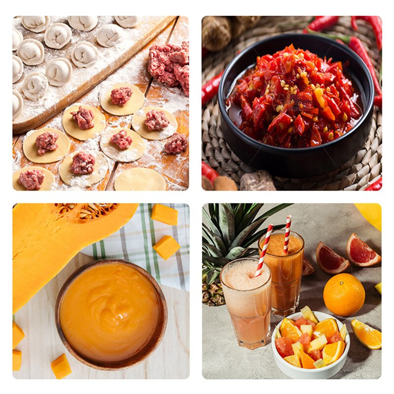 Elektrinė mėsmalė Buitinė daugiafunkcė česnakų skustukas kukulių įdarų gaminimo maišytuvas Auksinio kiaušinio kūdikių maisto gaminimo mašina