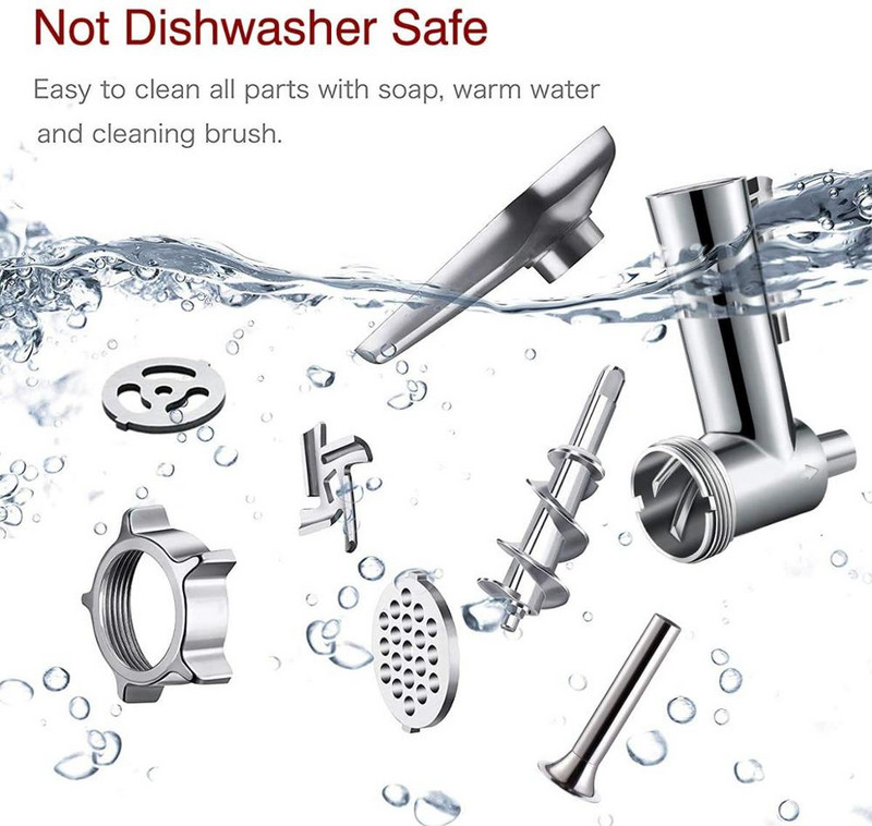 Metallist toiduveski kinnitused KitchenAidi alusmikseritele Vastupidavad hakklihamasinad, vorstitäidised, ühilduvad tööriistad Avaleht