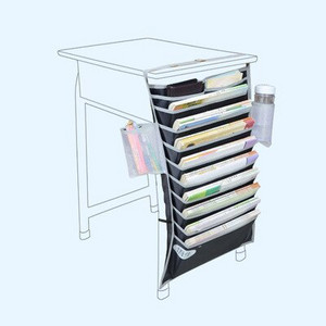 Oksfordo audinio stalo knygų brošiūrų laikiklis pakabinamas mokyklos mokinio laikymo stalas Sofos kėdės laikiklis dekoravimui prailginti