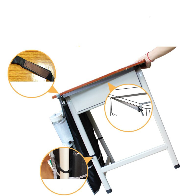 Oksfordo audinio stalo knygų brošiūrų laikiklis pakabinamas mokyklos mokinio laikymo stalas Sofos kėdės laikiklis dekoravimui prailginti