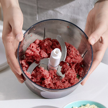Многофункционални ръчни месомелачки Резачка за зеленчуци за чесън Малка кухненска мелница Кухненски ръчни процесори Машина за готвене на месо