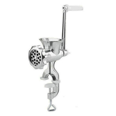 Aliuminio lydinio rankinio valdymo rankinis mėsmalė Dešrainių jautienos malimo mašina su stalviršio spaustuku virtuvės namų įrankis