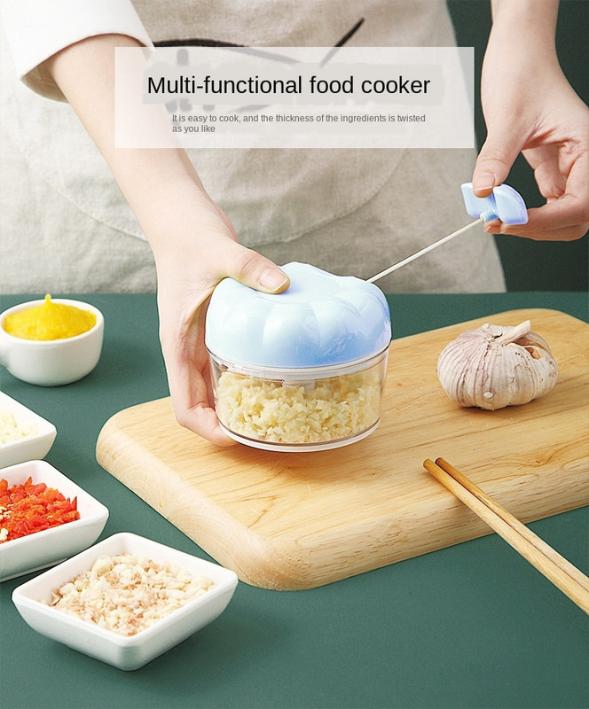 Új multifunkcionális fokhagyma húzó készülék pépesített fokhagyma Mini gyömbéres darált fokhagyma mini háztartási fokhagyma vágó készülék pépesített