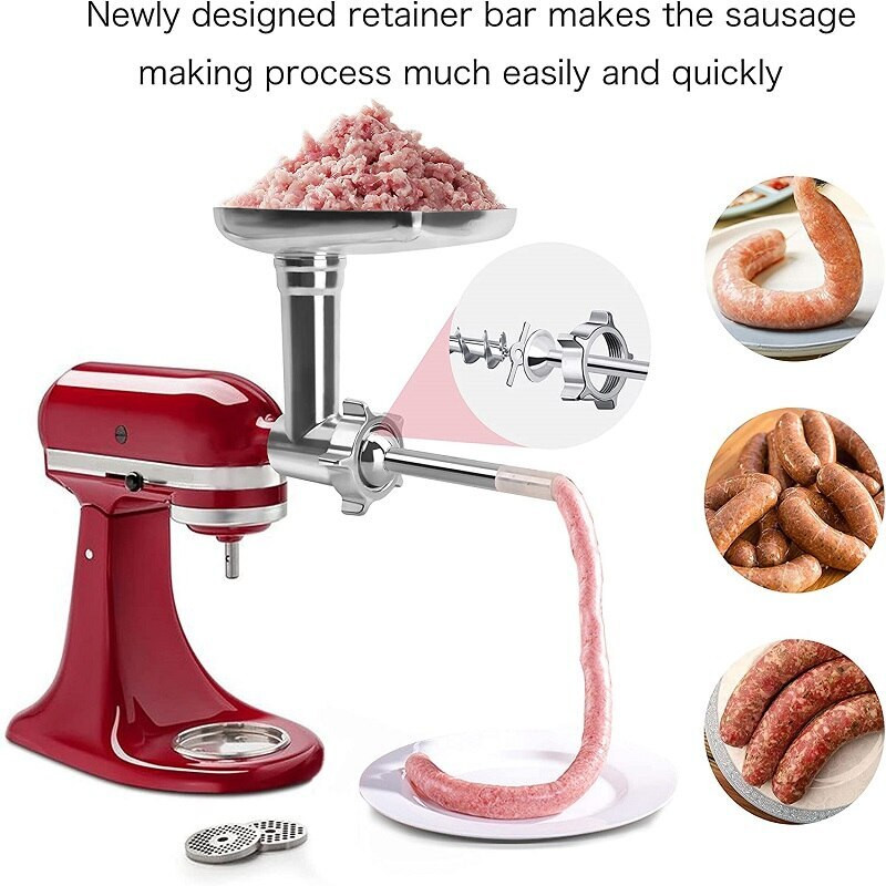 Élelmiszerdaráló tartozék szeletelő és aprító Kolbász töltelék Hús töltelék KitchenAid állványkeverőhöz Tartozékok Drop Shipping