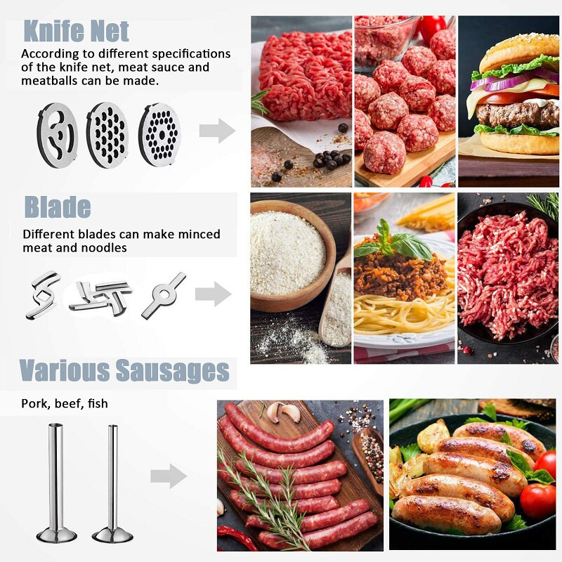 Élelmiszerdaráló tartozék szeletelő és aprító Kolbász töltelék Hús töltelék KitchenAid állványkeverőhöz Tartozékok Drop Shipping