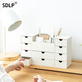 SDLP asztali rendszerező tároló kivehető mini 10 fiókos tartóval Irodai Otthoni Gyűjtemény Írószer tároló tanulóknak