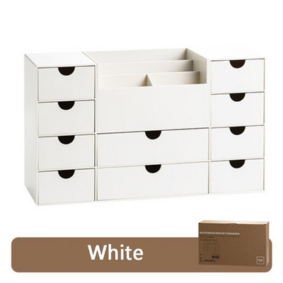 SDLP asztali rendszerező tároló kivehető mini 10 fiókos tartóval Irodai Otthoni Gyűjtemény Írószer tároló tanulóknak